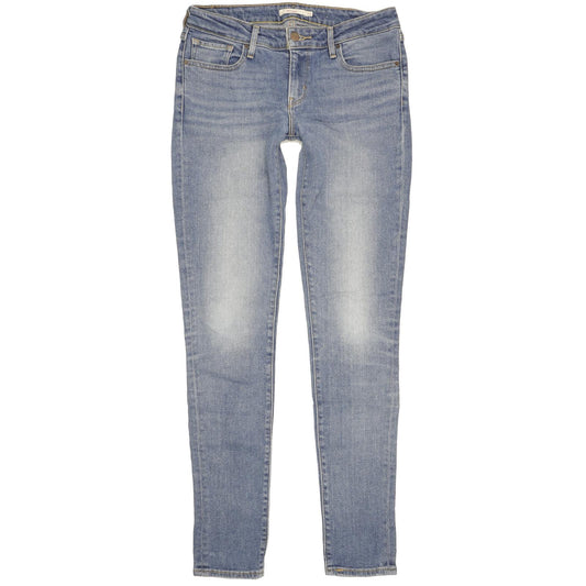 Levi's 711 Women Blue Skinny Slim Stretch Jeans W28 L34