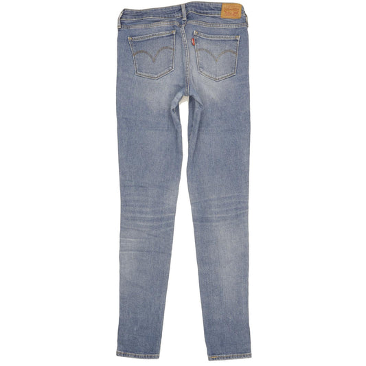 Levi's 711 Women Blue Skinny Slim Stretch Jeans W28 L34