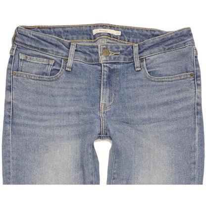Levi's 711 Women Blue Skinny Slim Stretch Jeans W28 L34
