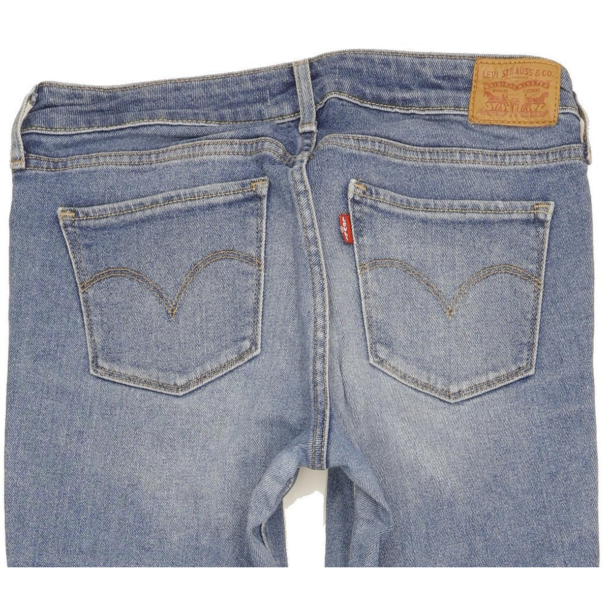 Levi's 711 Women Blue Skinny Slim Stretch Jeans W28 L34