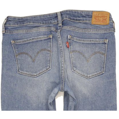 Levi's 711 Women Blue Skinny Slim Stretch Jeans W28 L34
