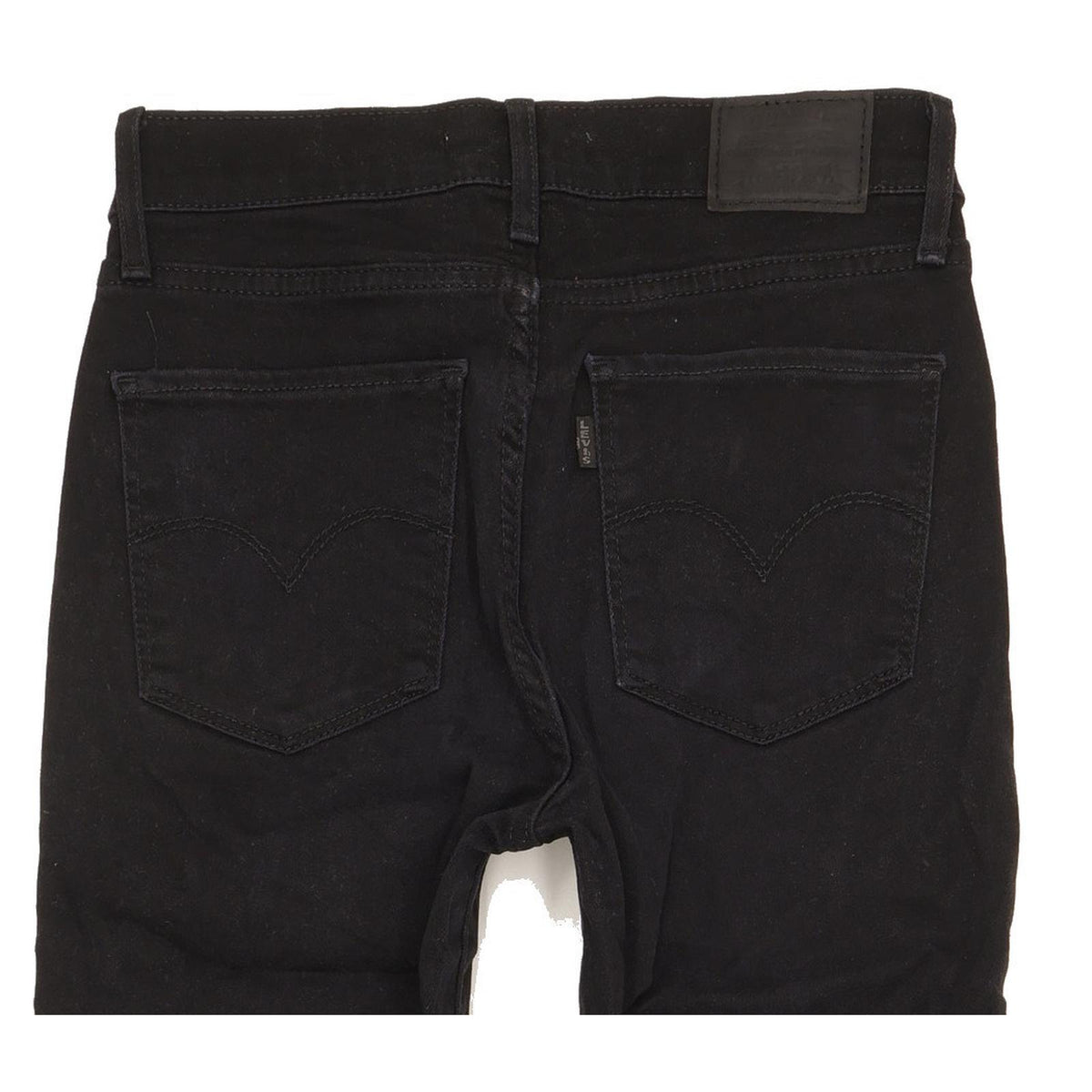 Levi's 724 Women Black Straight Slim Stretch Jeans W26 L31