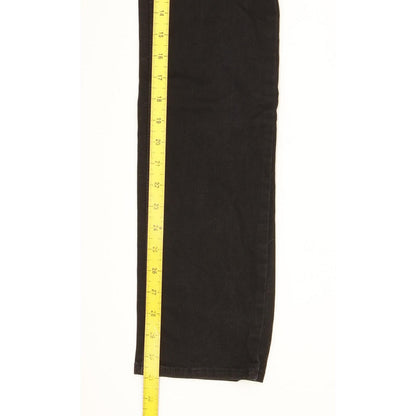Levi's 724 Women Black Straight Slim Stretch Jeans W26 L31