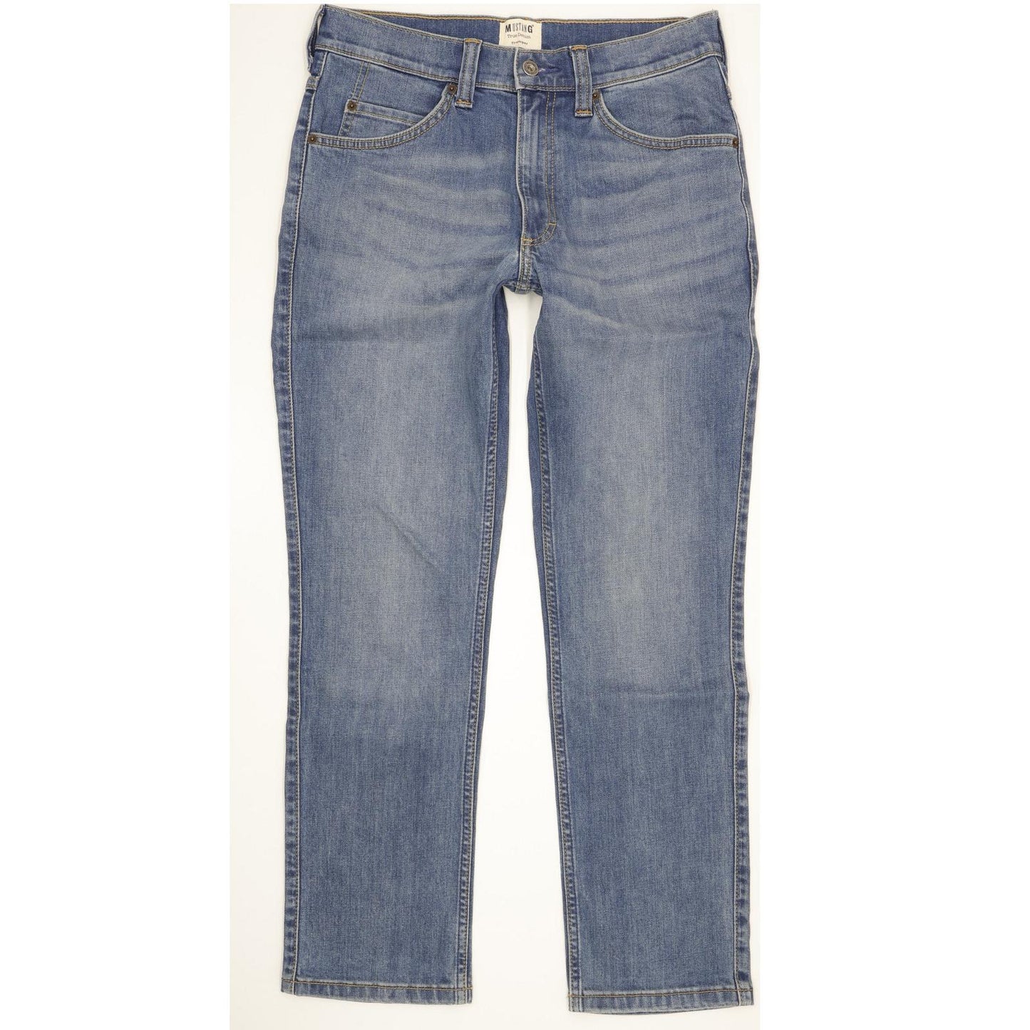 Mustang Tramper Men Blue Straight Regular Stretch Jeans W32 L30