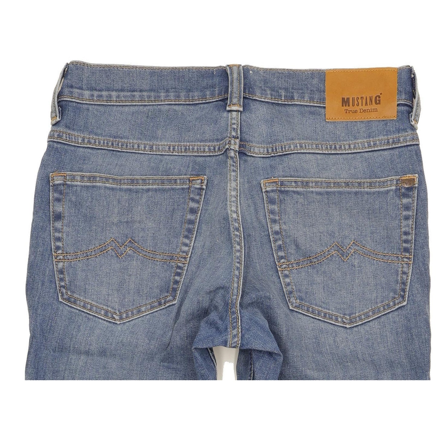 Mustang Tramper Men Blue Straight Regular Stretch Jeans W32 L30
