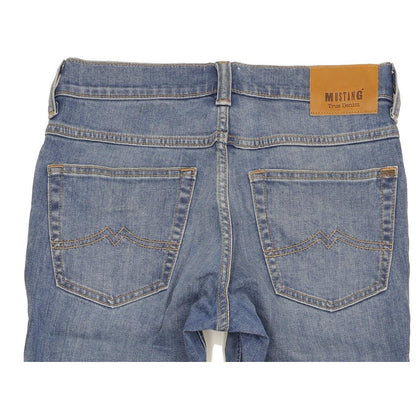 Mustang Tramper Men Blue Straight Regular Stretch Jeans W32 L30