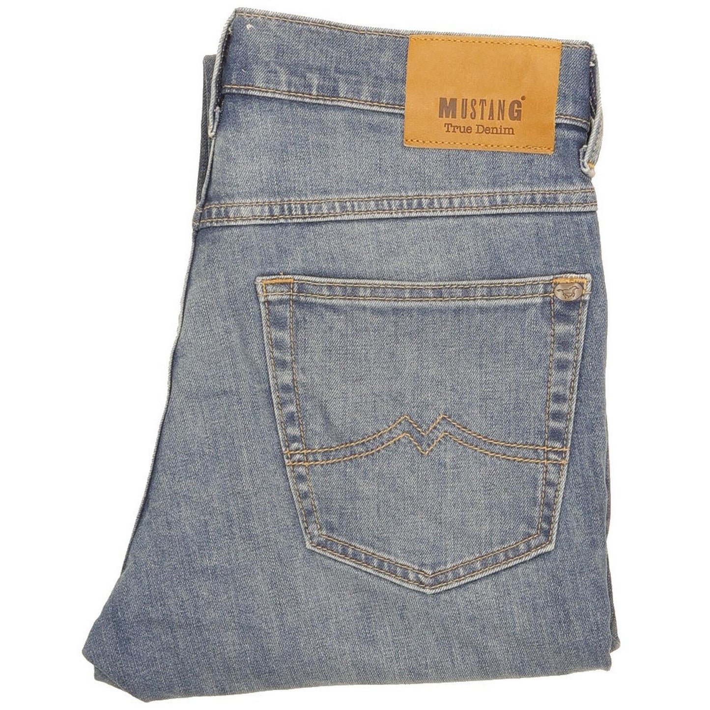 Mustang Tramper Men Blue Straight Regular Stretch Jeans W32 L30
