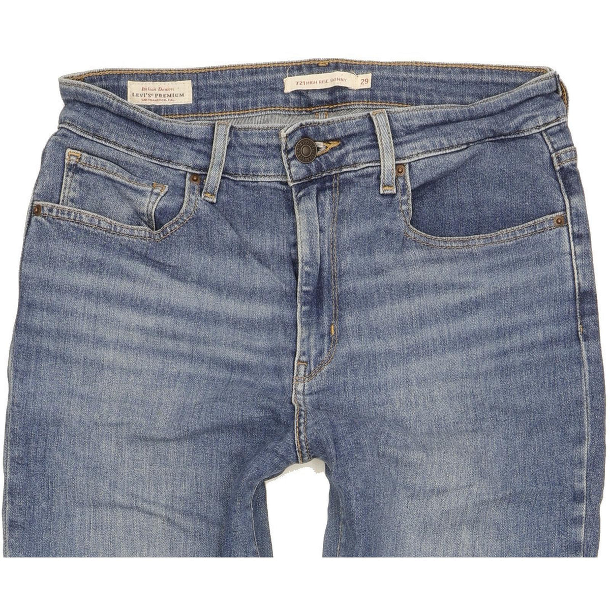 Levi's 721 Women Blue Skinny Slim Stretch Jeans W29 L27