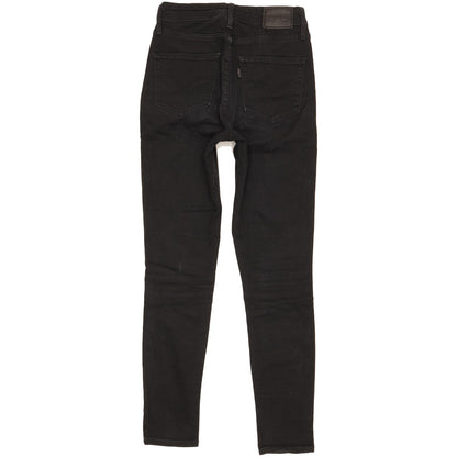 Levi's 721 Women Black Skinny Slim Stretch Jeans W25 L27