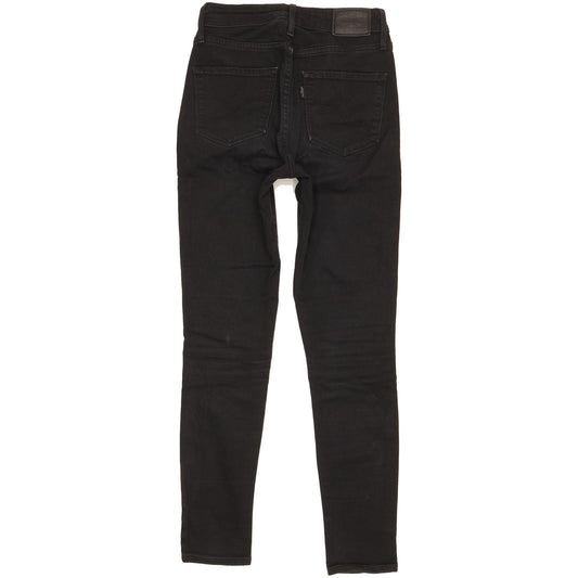 Levi's 721 Women Black Skinny Slim Stretch Jeans W25 L27