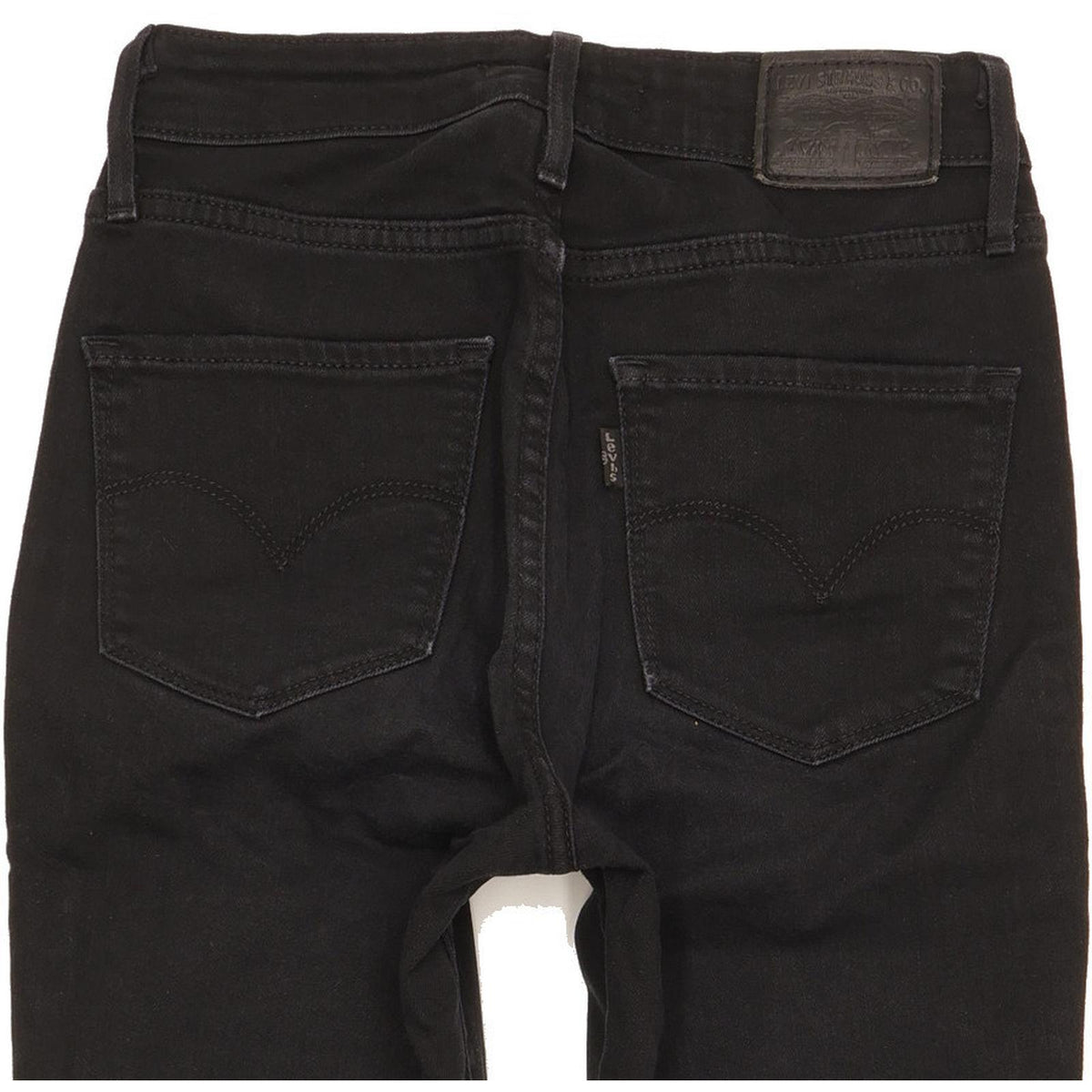Levi's 721 Women Black Skinny Slim Stretch Jeans W25 L27