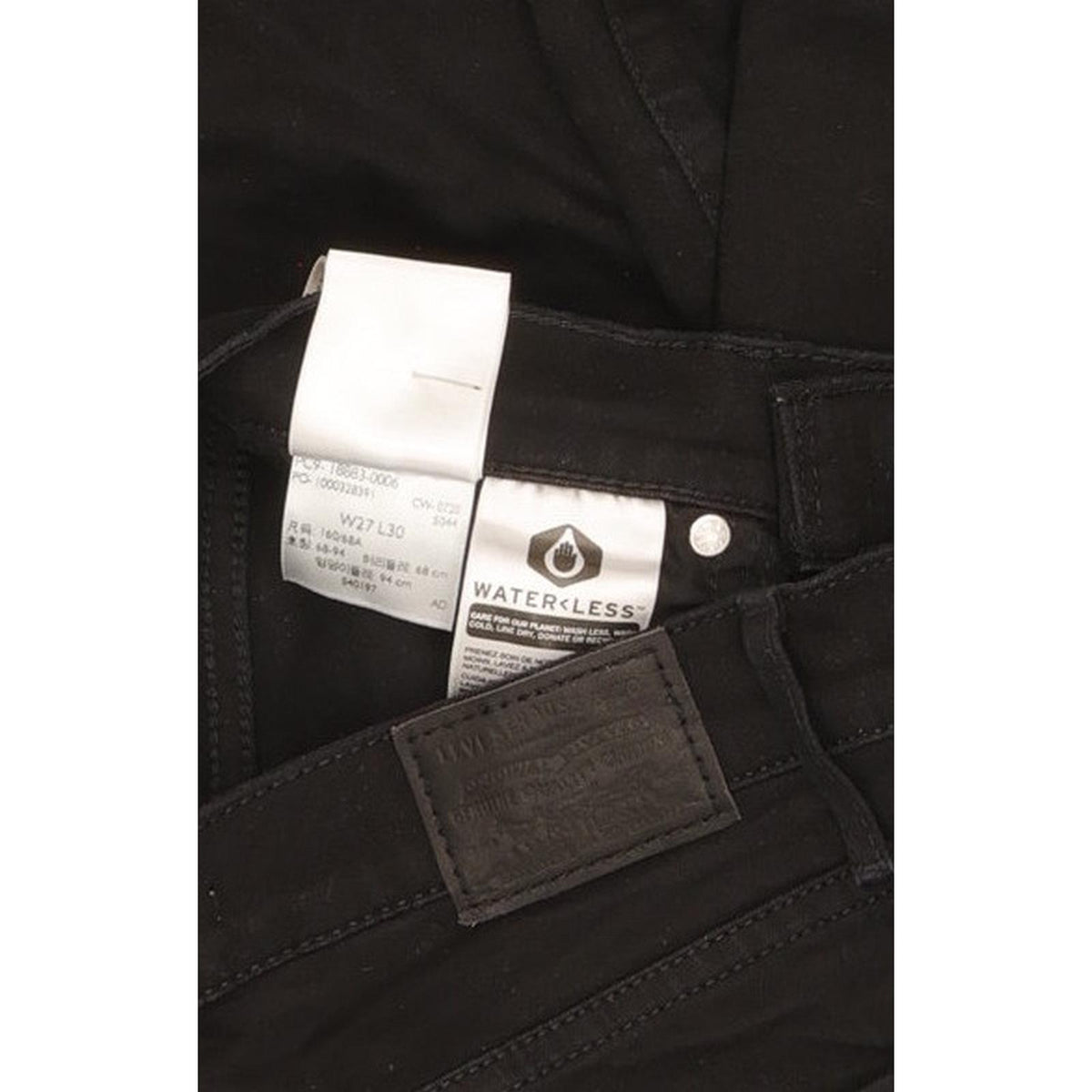 Levi's 724 Women Black Straight Slim Stretch Jeans W27 L29