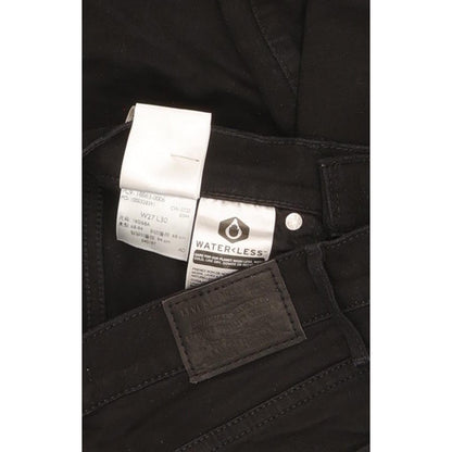 Levi's 724 Women Black Straight Slim Stretch Jeans W27 L29