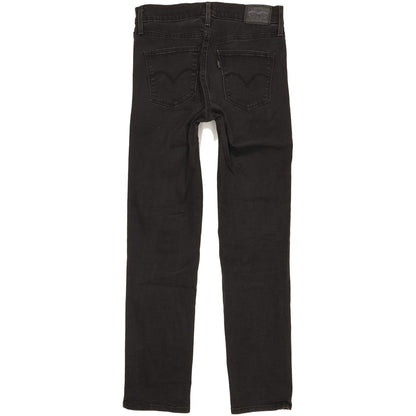 Levi's Slimming Women Black Straight Slim Stretch Jeans W28 L29