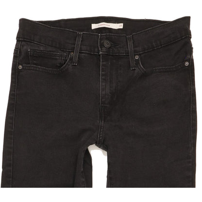 Levi's Slimming Women Black Straight Slim Stretch Jeans W28 L29