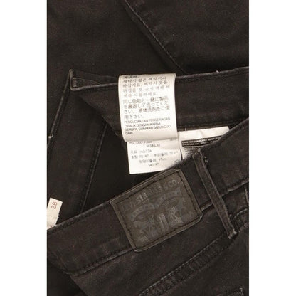Levi's Slimming Women Black Straight Slim Stretch Jeans W28 L29