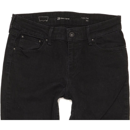 Levi's Demi Curve Women Black Straight Classic Stretch Jeans W29 L30