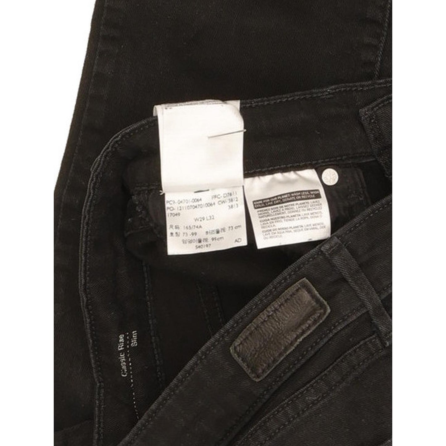 Levi's Demi Curve Women Black Straight Classic Stretch Jeans W29 L30