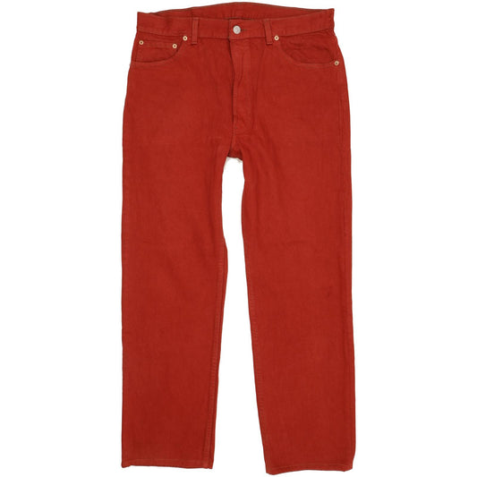Levi's 501 Made in USA Men Red Straight Regular Jeans W36 L29