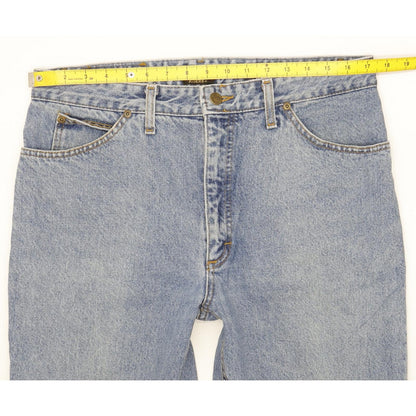 Lee Texas Men Blue Straight Regular Jeans W35 L32