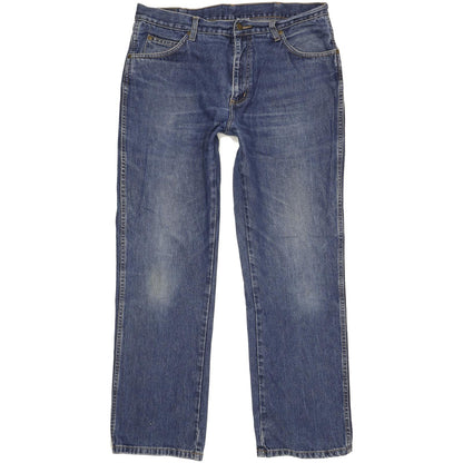 Wrangler Durable Quality Men Blue Straight Regular Jeans W36 L31