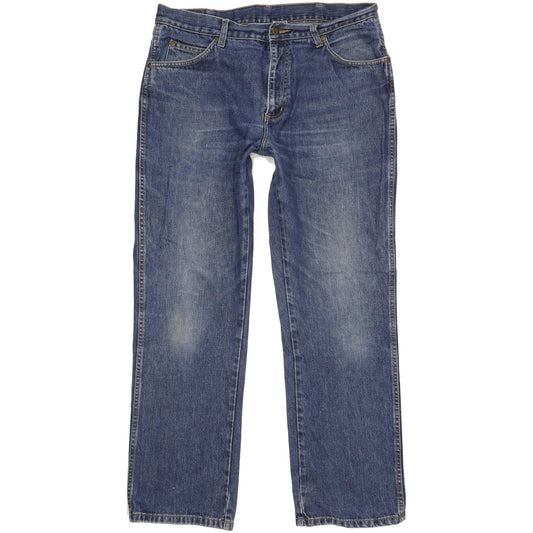Wrangler Durable Quality Men Blue Straight Regular Jeans W36 L31