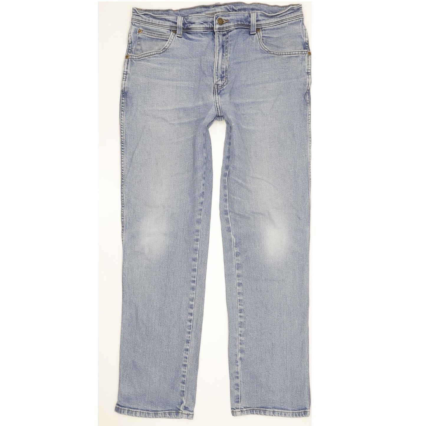 Wrangler Men Blue Straight Regular Stretch Jeans W36 L30