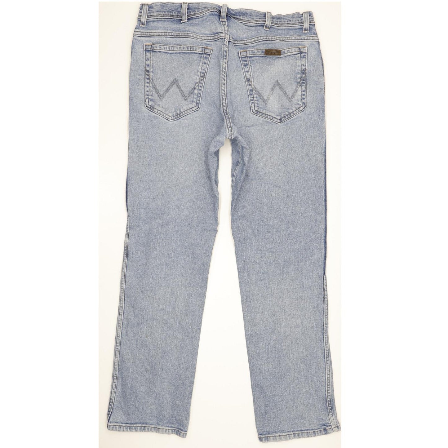 Wrangler Men Blue Straight Regular Stretch Jeans W36 L30
