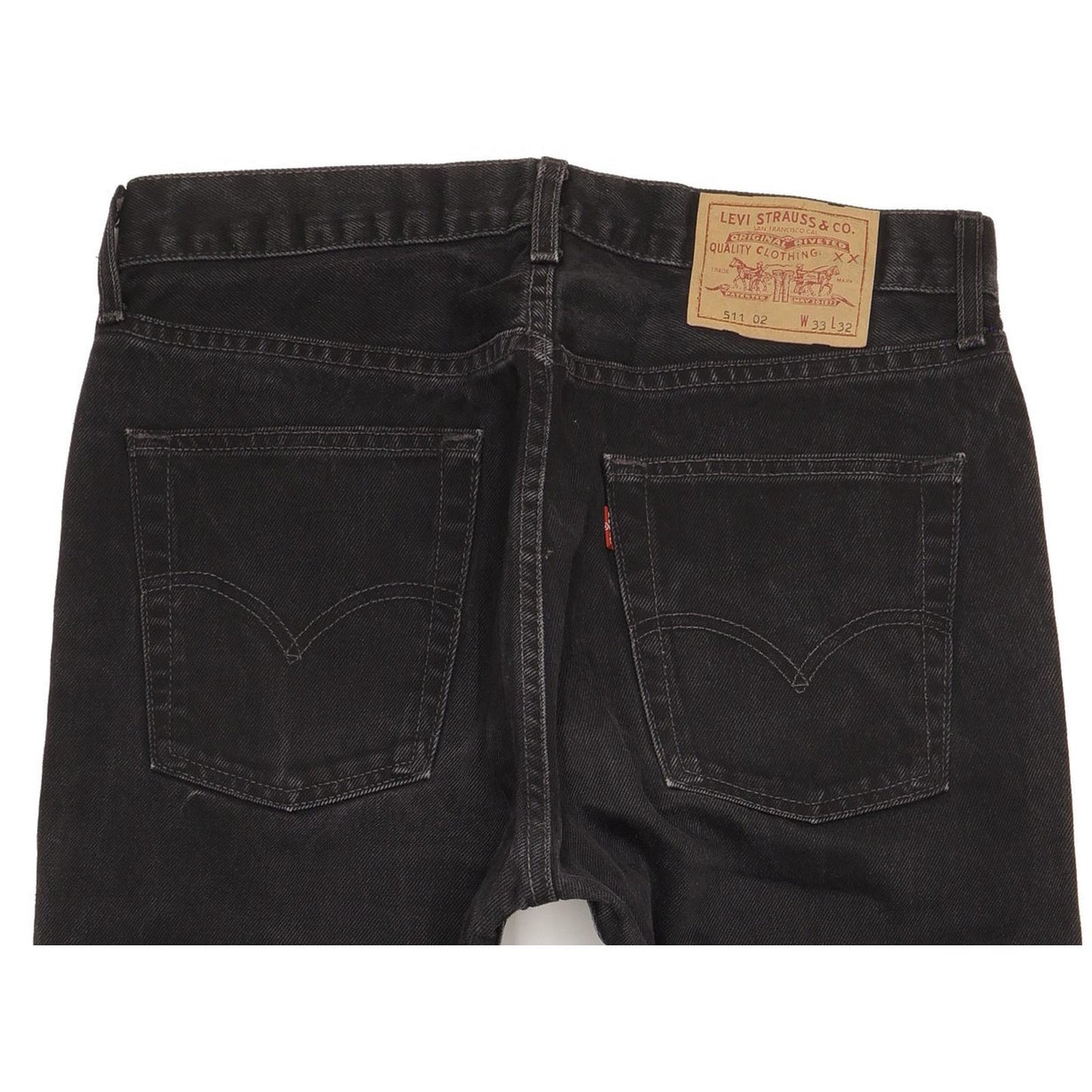 Levi's 511 Men Black Straight Slim Jeans W33 L28