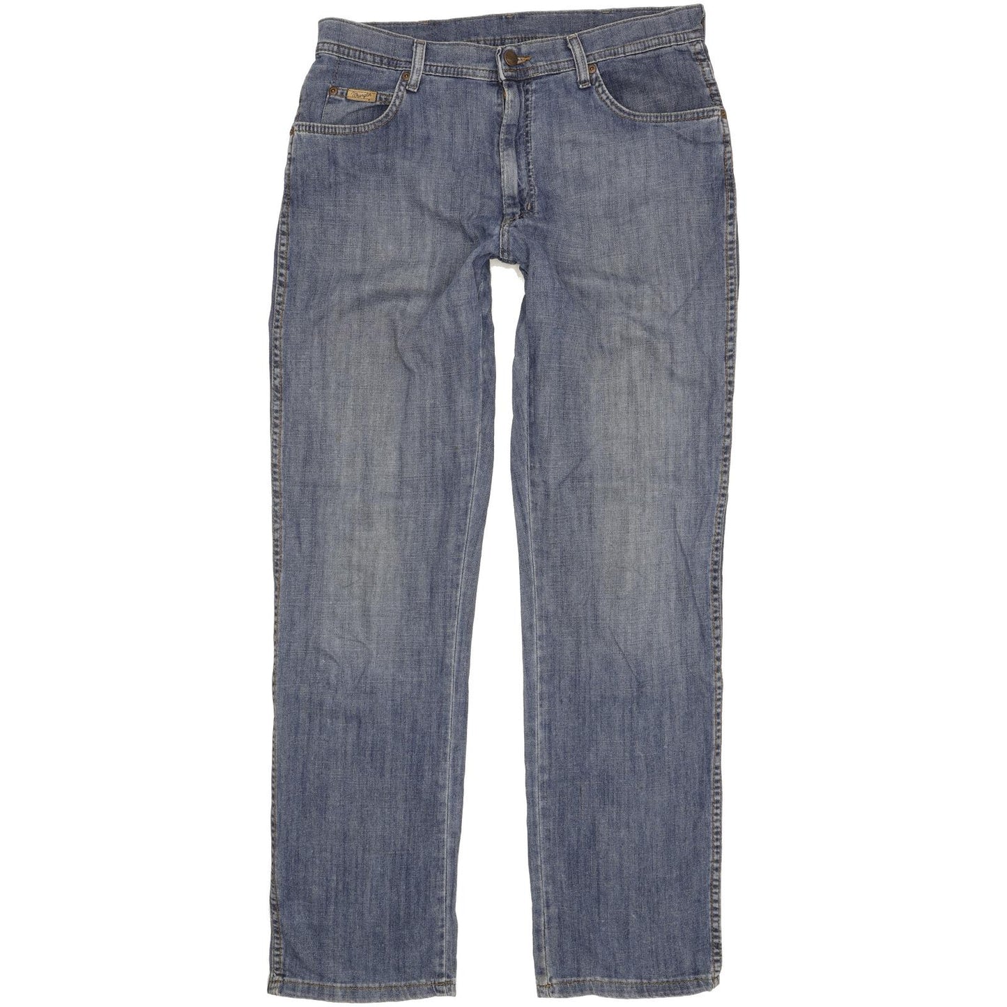 Wrangler Texas Men Blue Straight Regular Stretch Jeans W34 L33