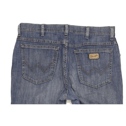 Wrangler Texas Men Blue Straight Regular Stretch Jeans W34 L33