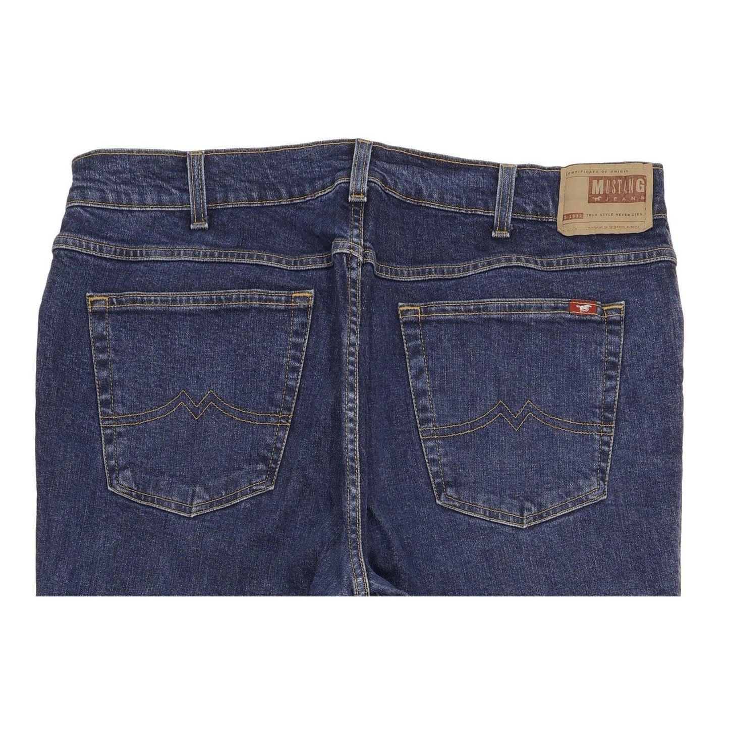 Mustang Tramper Men Blue Straight Regular Stretch Jeans W38 L28