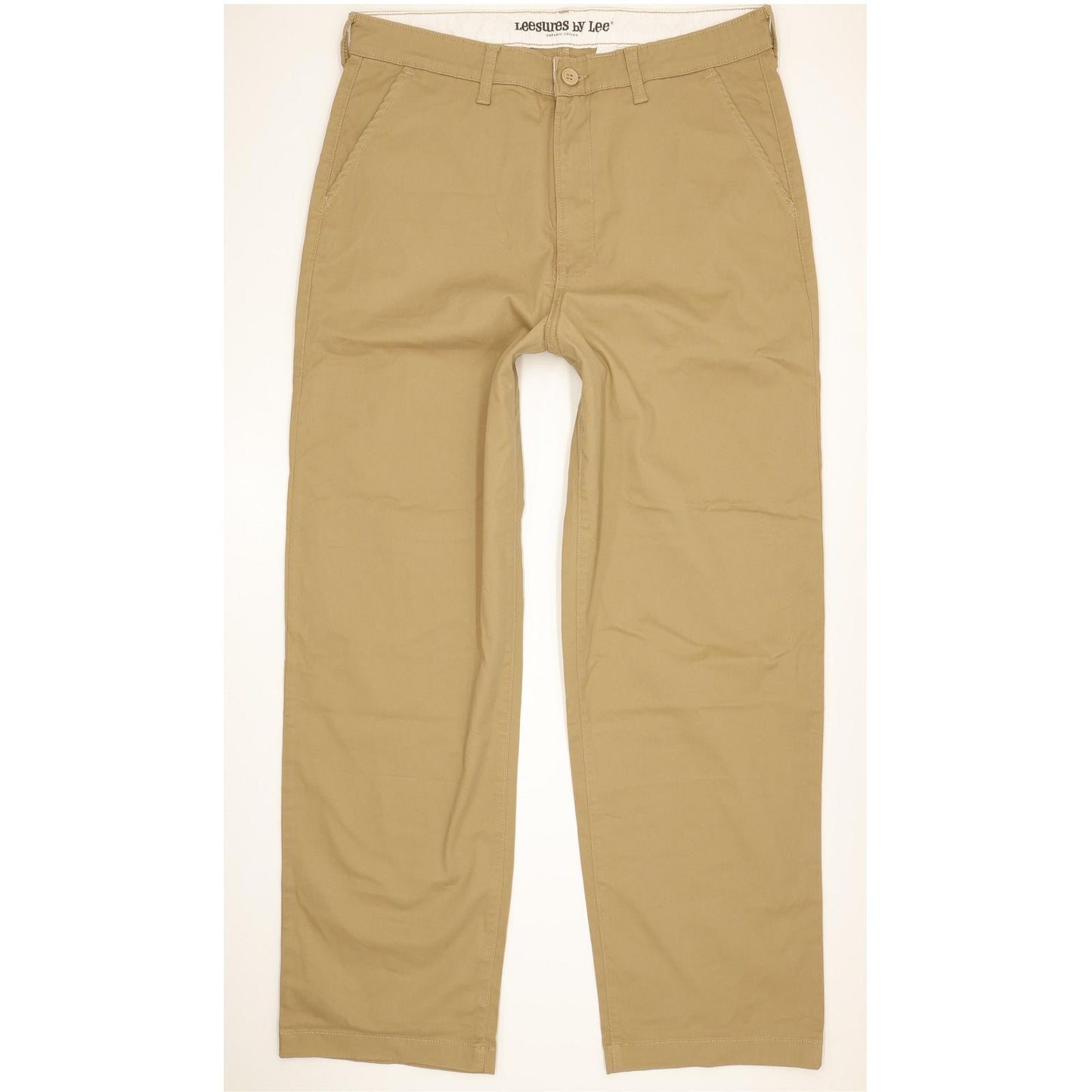 Lee Men Beige Straight Loose Stretch Jeans W31 L30
