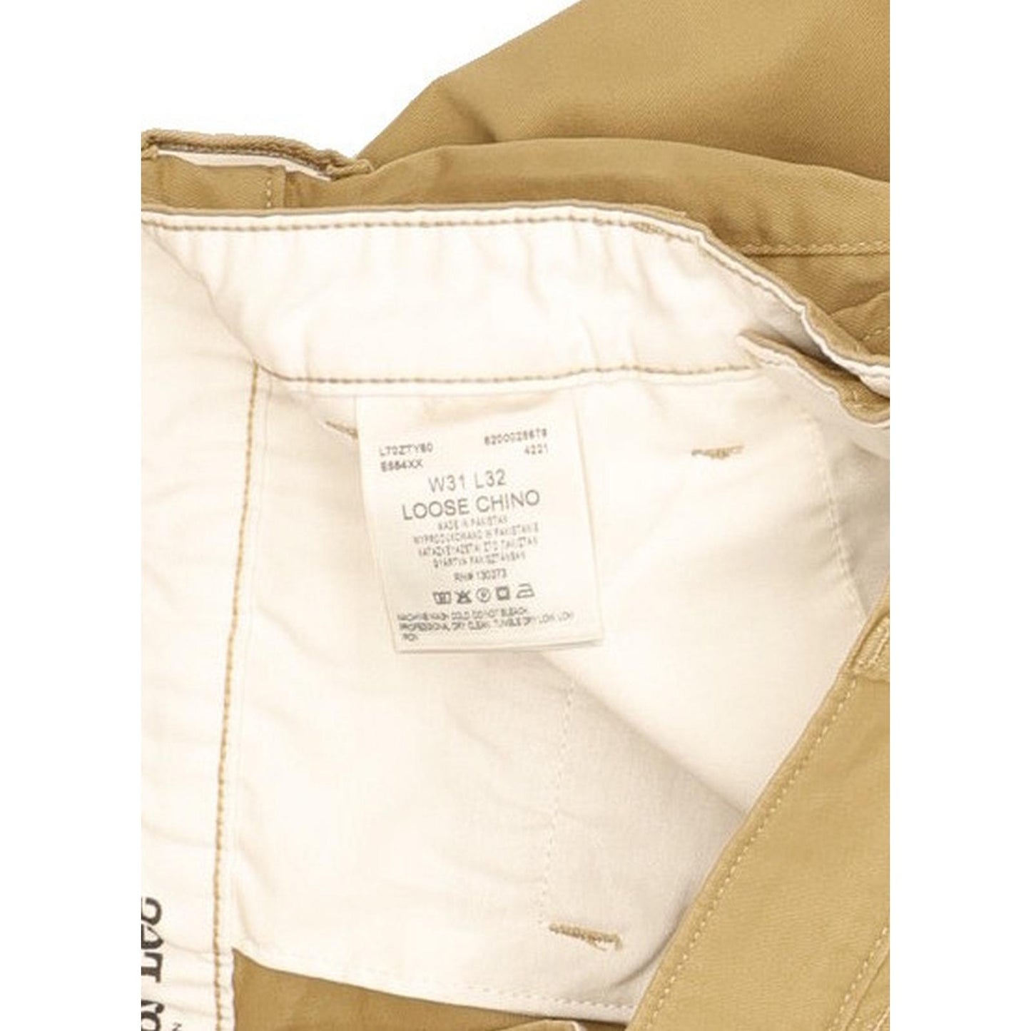 Lee Men Beige Straight Loose Stretch Jeans W31 L30
