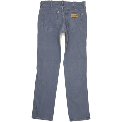 Wrangler Arizona Men Blue Straight Regular Stretch Jeans W34 L35