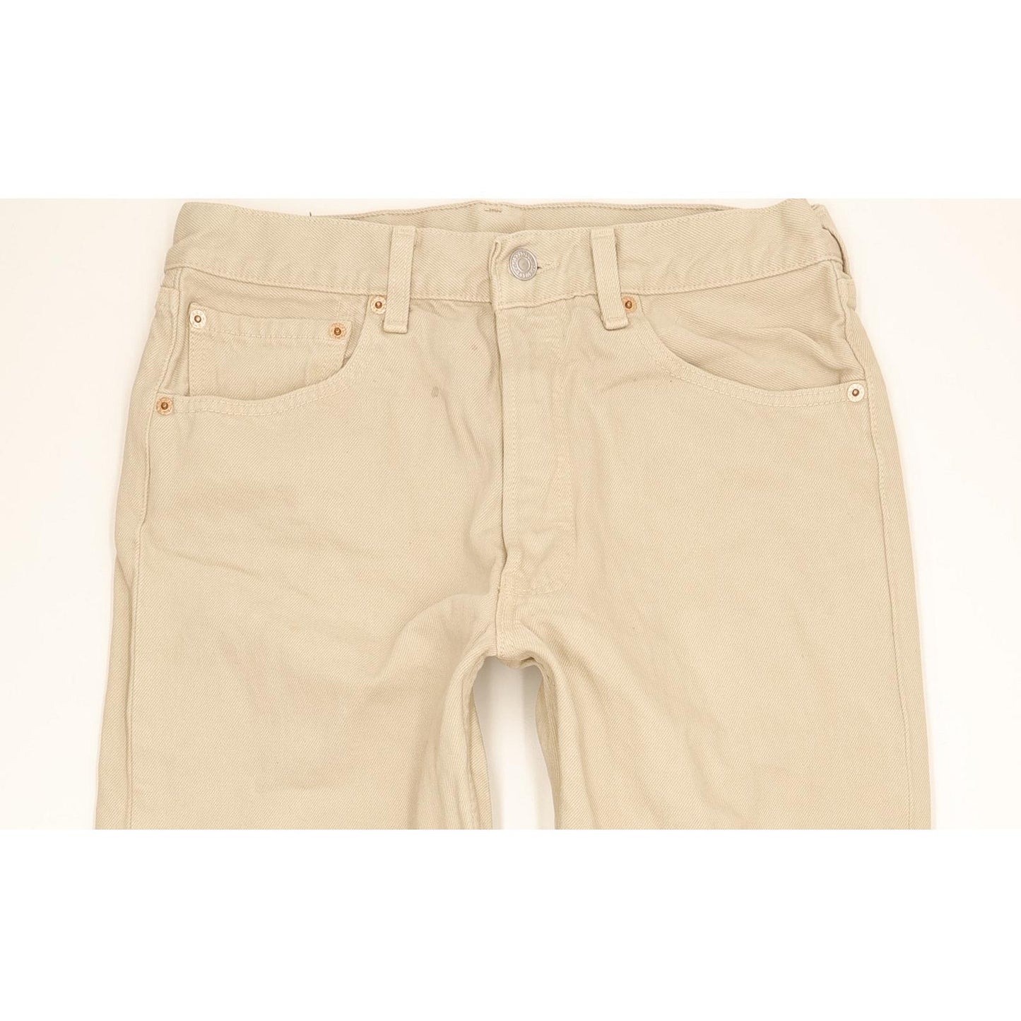 Levi's 501 Made in USA Men Beige Straight Regular Jeans W31 L32
