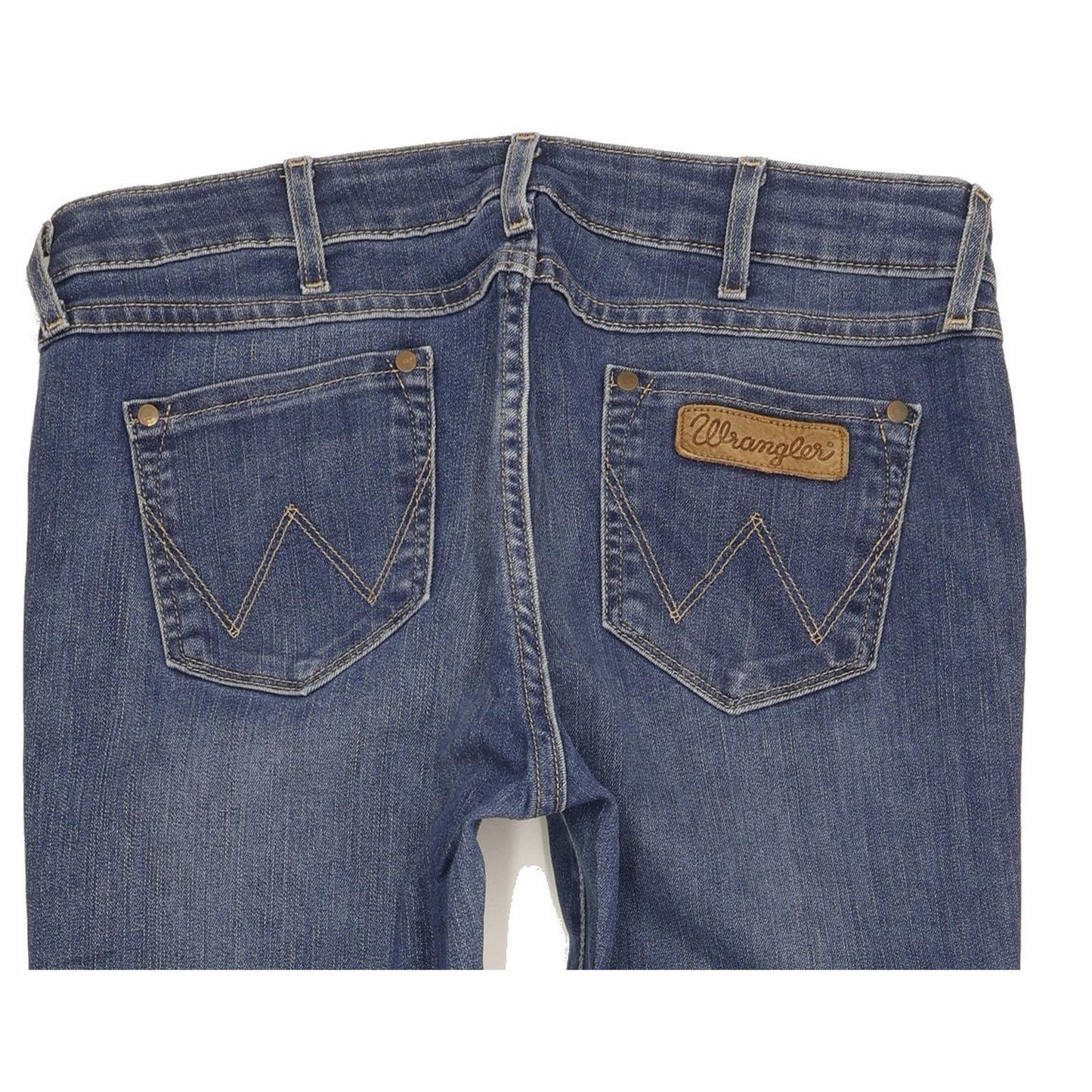 Wrangler Lia Women Blue Straight Slim Stretch Jeans W31 L32