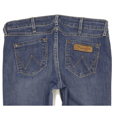 Wrangler Lia Women Blue Straight Slim Stretch Jeans W31 L32