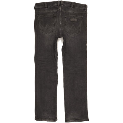 Wrangler Clyde Men Black Straight Regular Stretch Jeans W34 L29