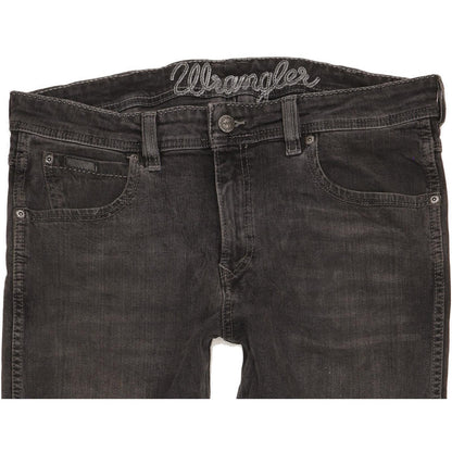 Wrangler Clyde Men Black Straight Regular Stretch Jeans W34 L29