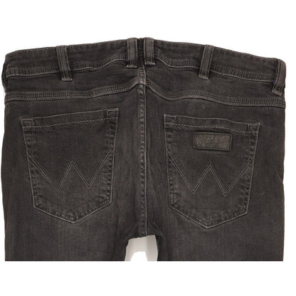 Wrangler Clyde Men Black Straight Regular Stretch Jeans W34 L29