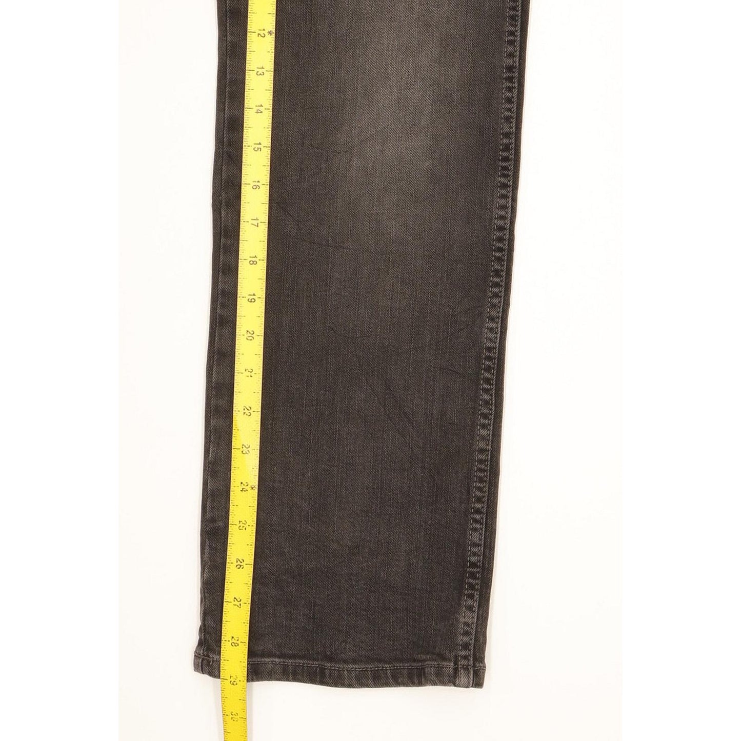 Wrangler Clyde Men Black Straight Regular Stretch Jeans W34 L29