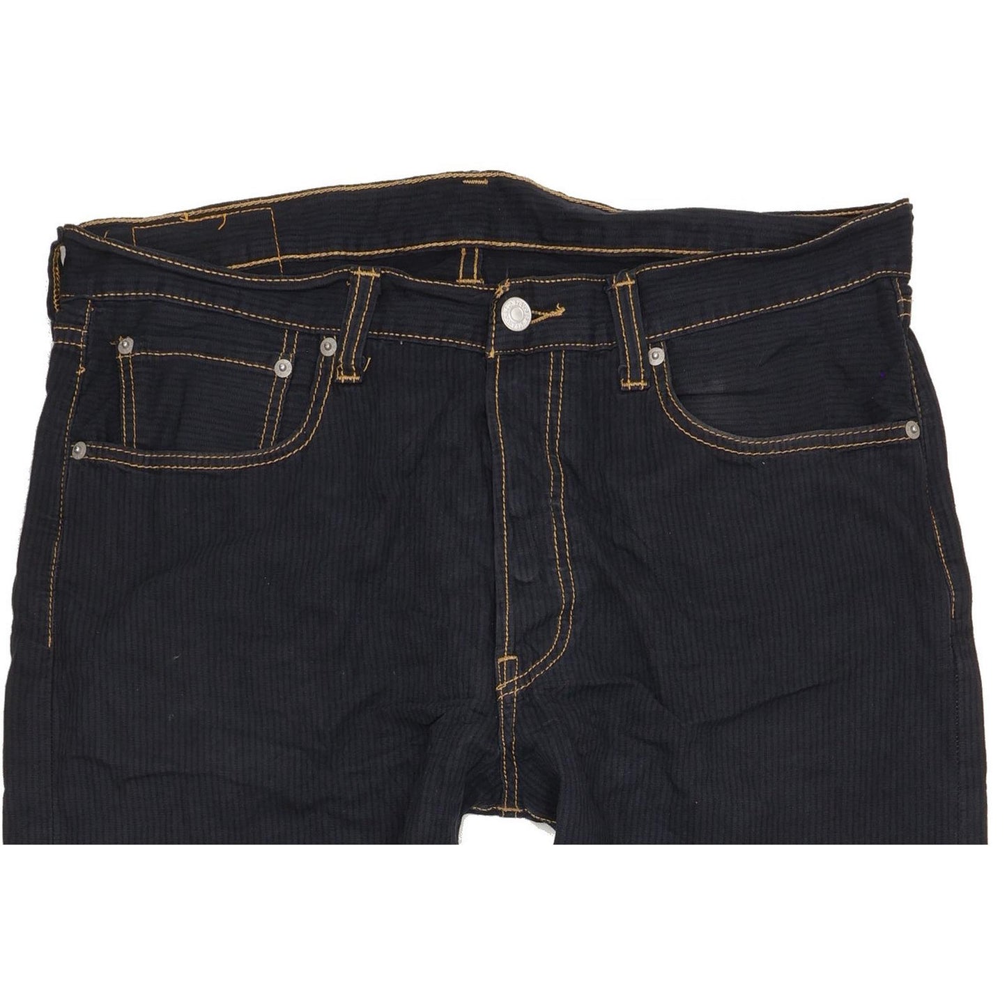 Levi's 501 Men Navy Straight Regular Trousers W34 L30
