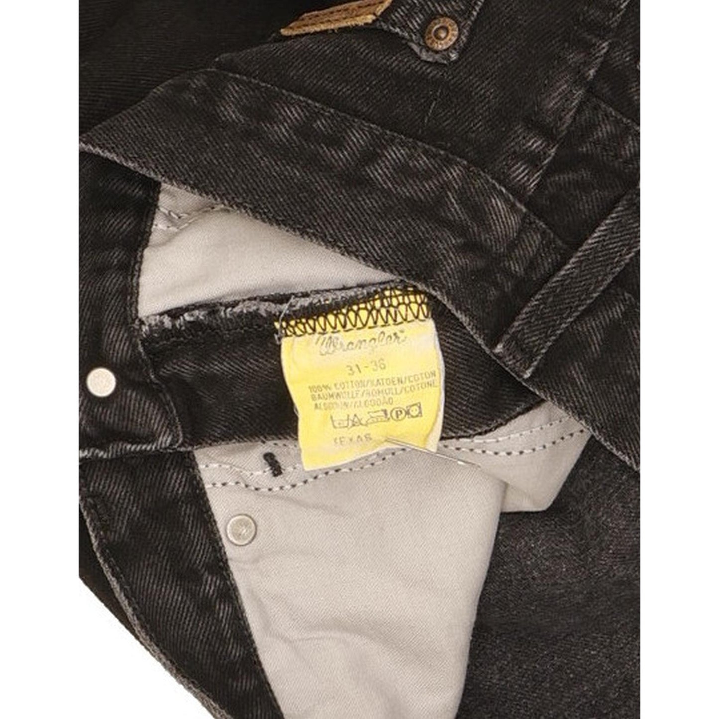 Wrangler Texas Men Black Straight Regular Jeans W30 L35