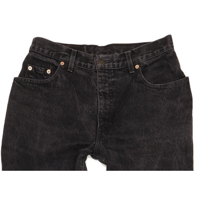 Levi's 726 Black Tapered Relaxed Mom Jeans High Waisted W31 L30