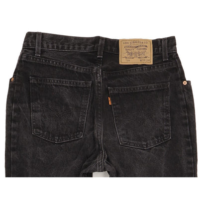 Levi's 726 Black Tapered Relaxed Mom Jeans High Waisted W31 L30