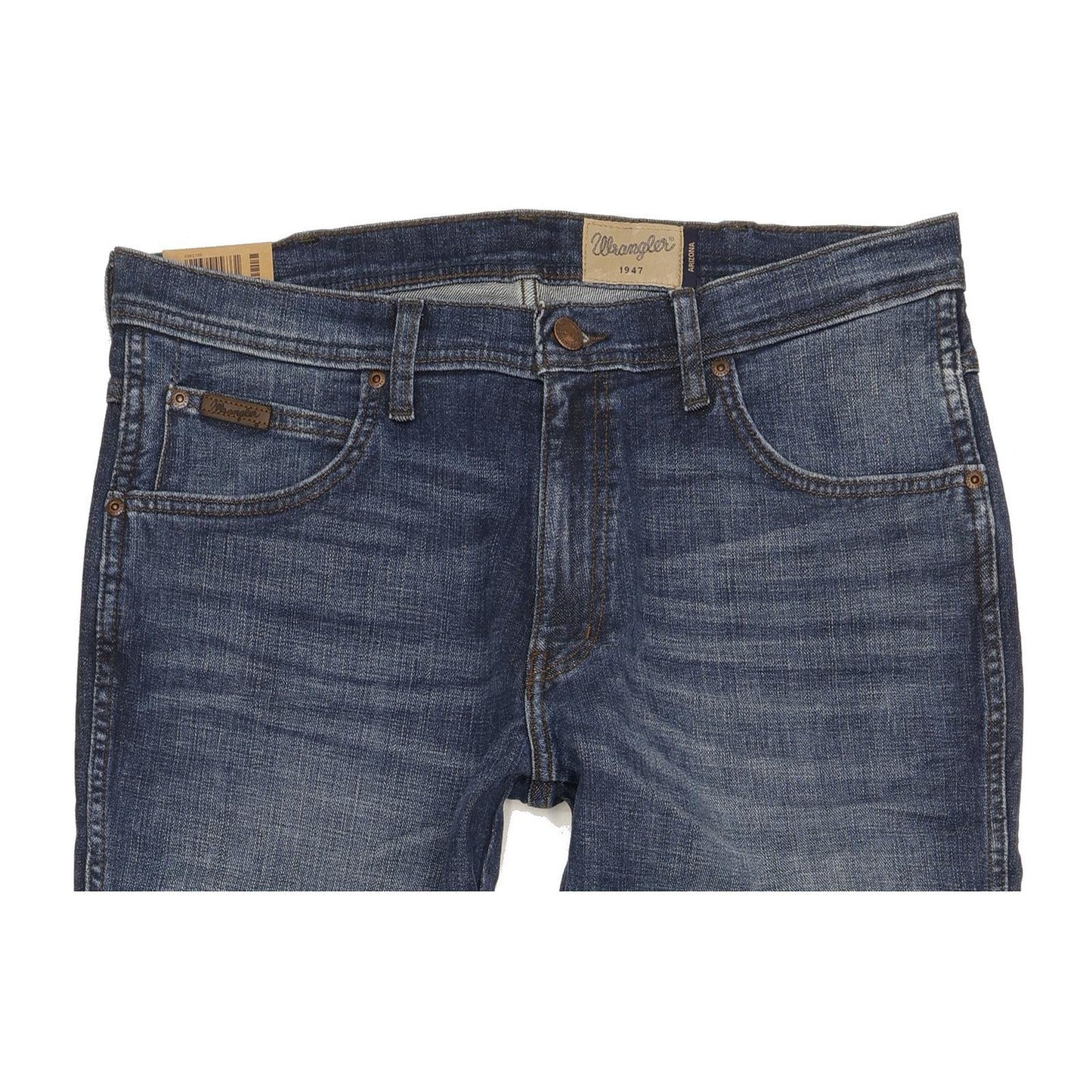 Wrangler Arizona Men Blue Straight Regular Stretch Jeans W35 L34