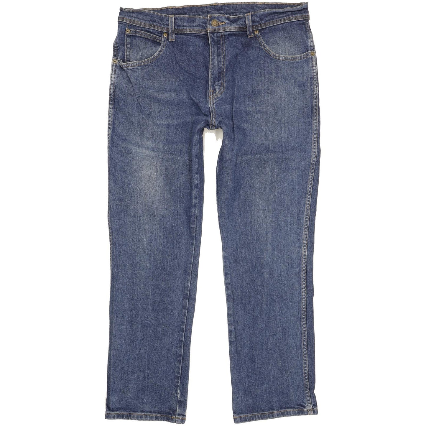 Wrangler Men Blue Straight Regular Stretch Jeans W36 L28