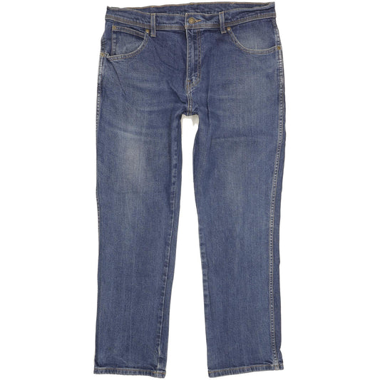 Wrangler Men Blue Straight Regular Stretch Jeans W36 L28