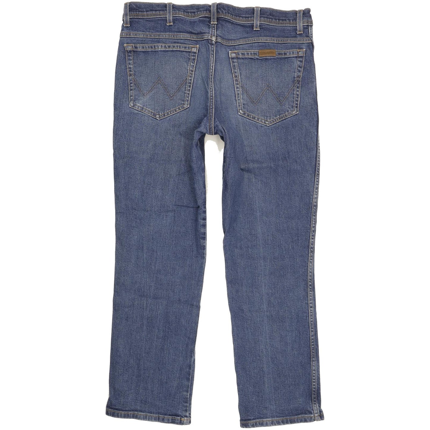Wrangler Men Blue Straight Regular Stretch Jeans W36 L28